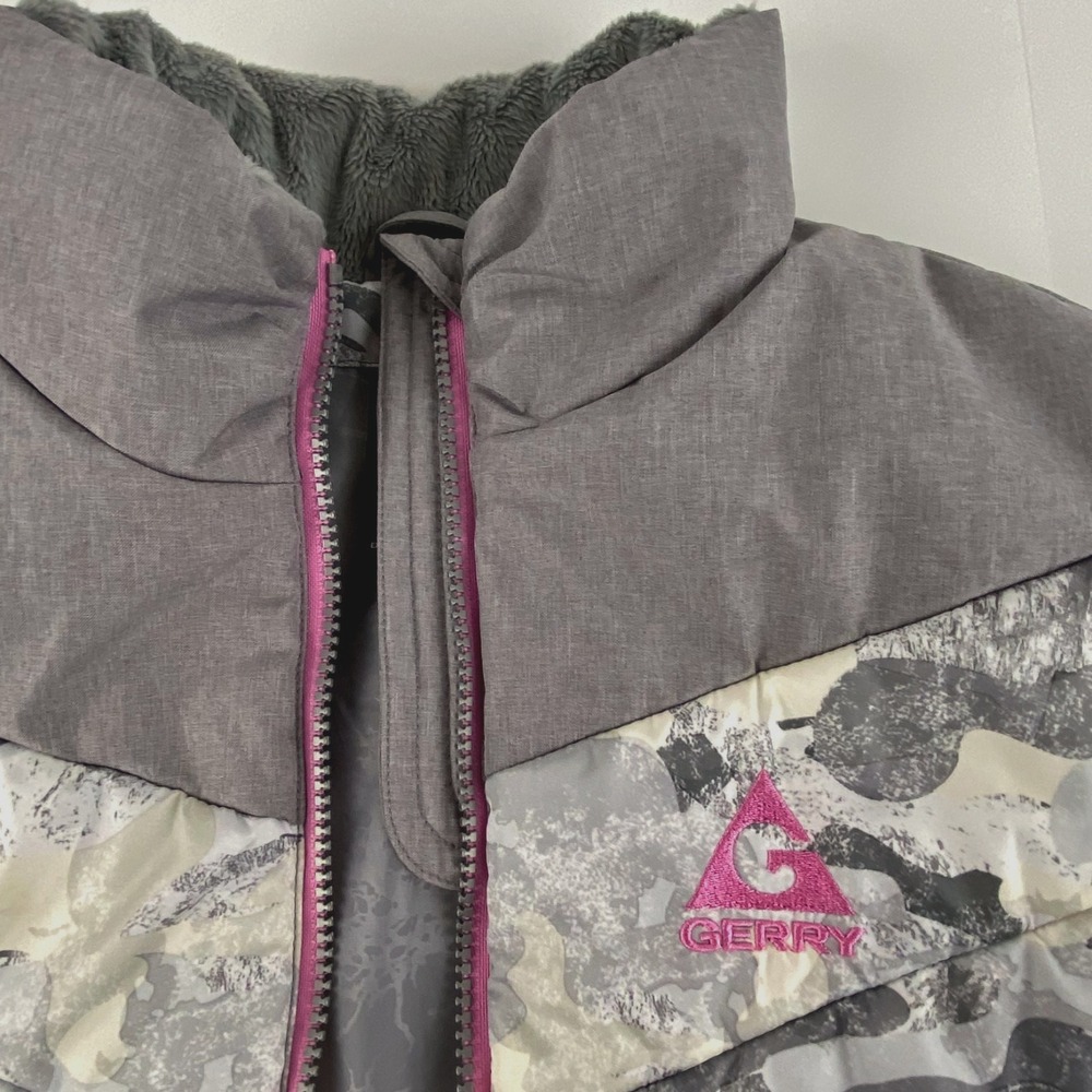 Gerry Winter Coat Girls 10 / 12 TWO Jackets Wind & Water Resistant Inner Fleece - Picture 12 of 16
